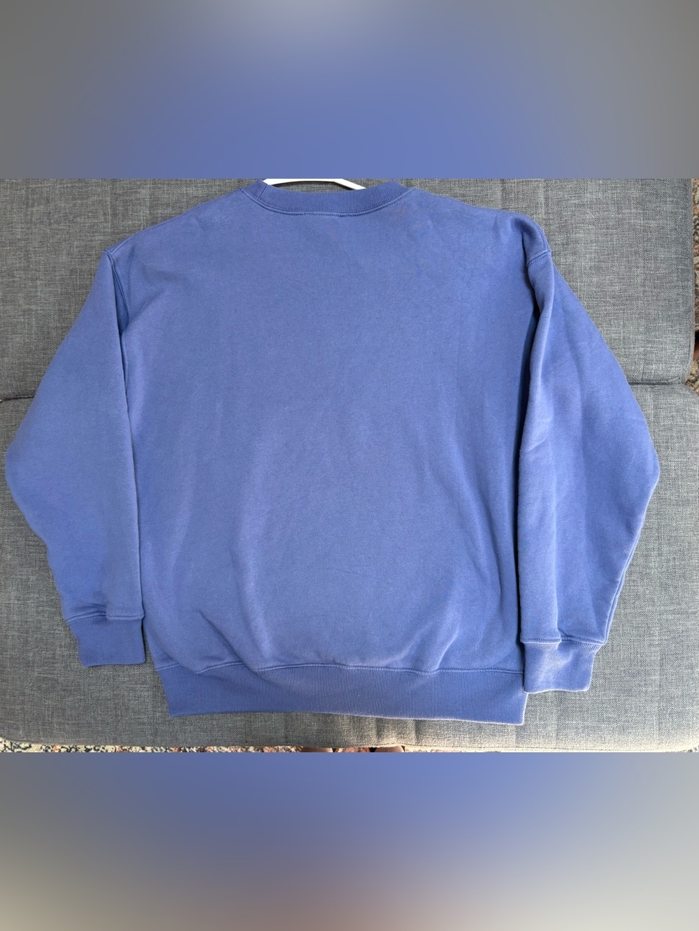 Zenana Outfitters Lavender Blue "WEEKEND" Crewneck Sweatshirt NWOT - Picture 2 of 3